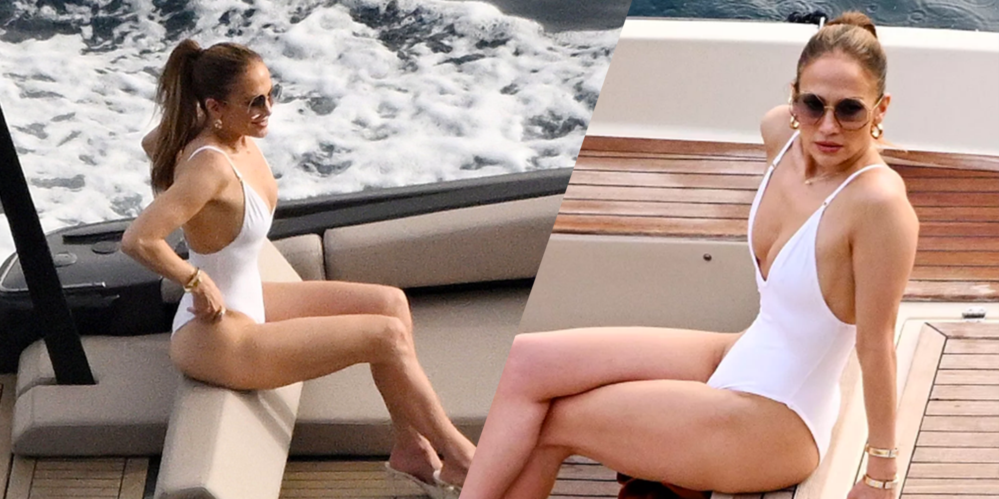 Jennifer Lopez wore the So Chic One Piece swimsuit in white